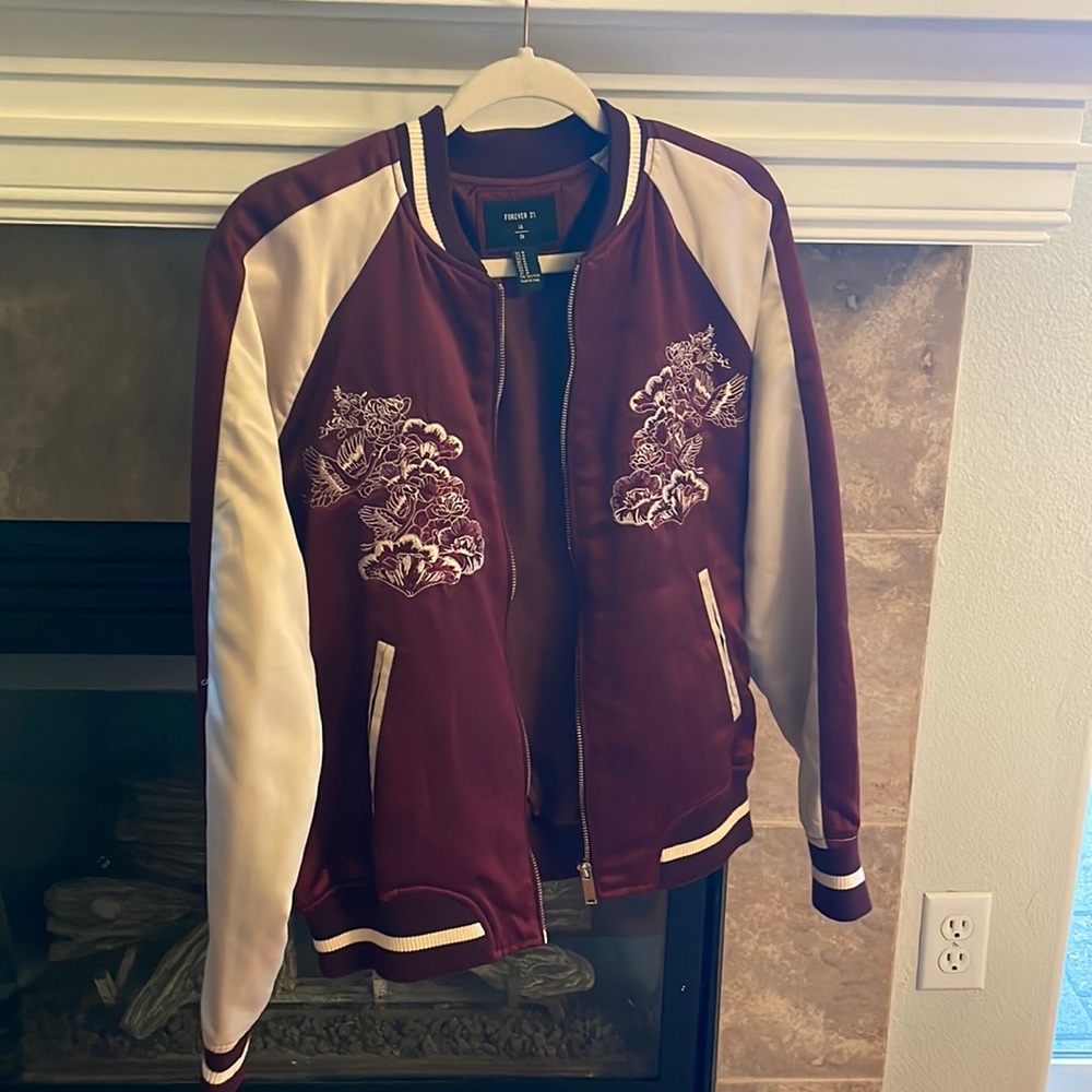 Forever 21 Maroon Bomber
